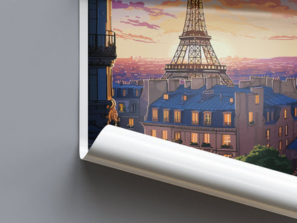 Paris Travel Print Wall Art Paris Wall Hanging Home Décor Paris Gift Art Lovers France Art Lover Gift Paris Print France Wall Art Décor