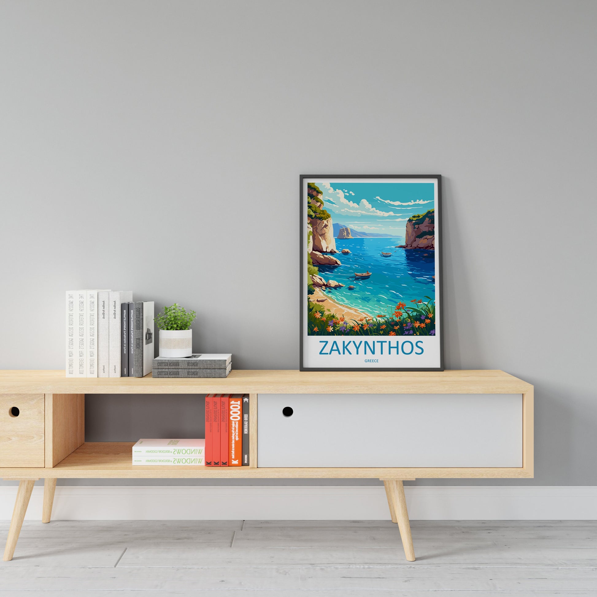 Zakynthos Travel Print Wall Art Zakynthos Greece Wall Hanging Home Decoration Zakynthos Gift Art Lovers Wall Art Print Zakynthos Greek Print