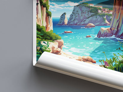 Zakynthos Travel Print Wall Art Zakynthos Greece Wall Hanging Home Decoration Zakynthos Gift Art Lovers Wall Art Print Zakynthos Greek Print