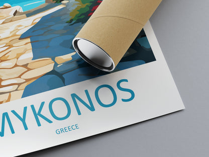 Mykonos Travel Print Wall Art Mykonos Greece Wall Hanging Home Decoration Mykonos Gift Art Lovers Wall Art Print Mykonos Greece Wall Poster