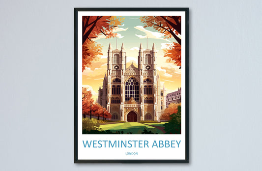 Westminster Abbey Travel Print Wall Art Westminster Abbey Wall Hanging Home Décor London Gift Art Lovers Westminster Abbey Art Lover Gift