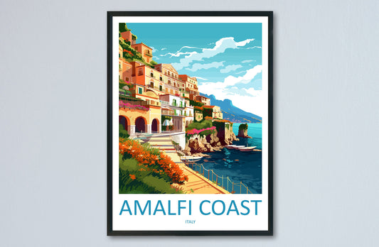 Amalfi Travel Print Wall Art Amalfi Italy Wall Hanging Home Decoration Amalfi Gift Art Lovers Wall Art Print Amalfi Italy Art Amalfi Art