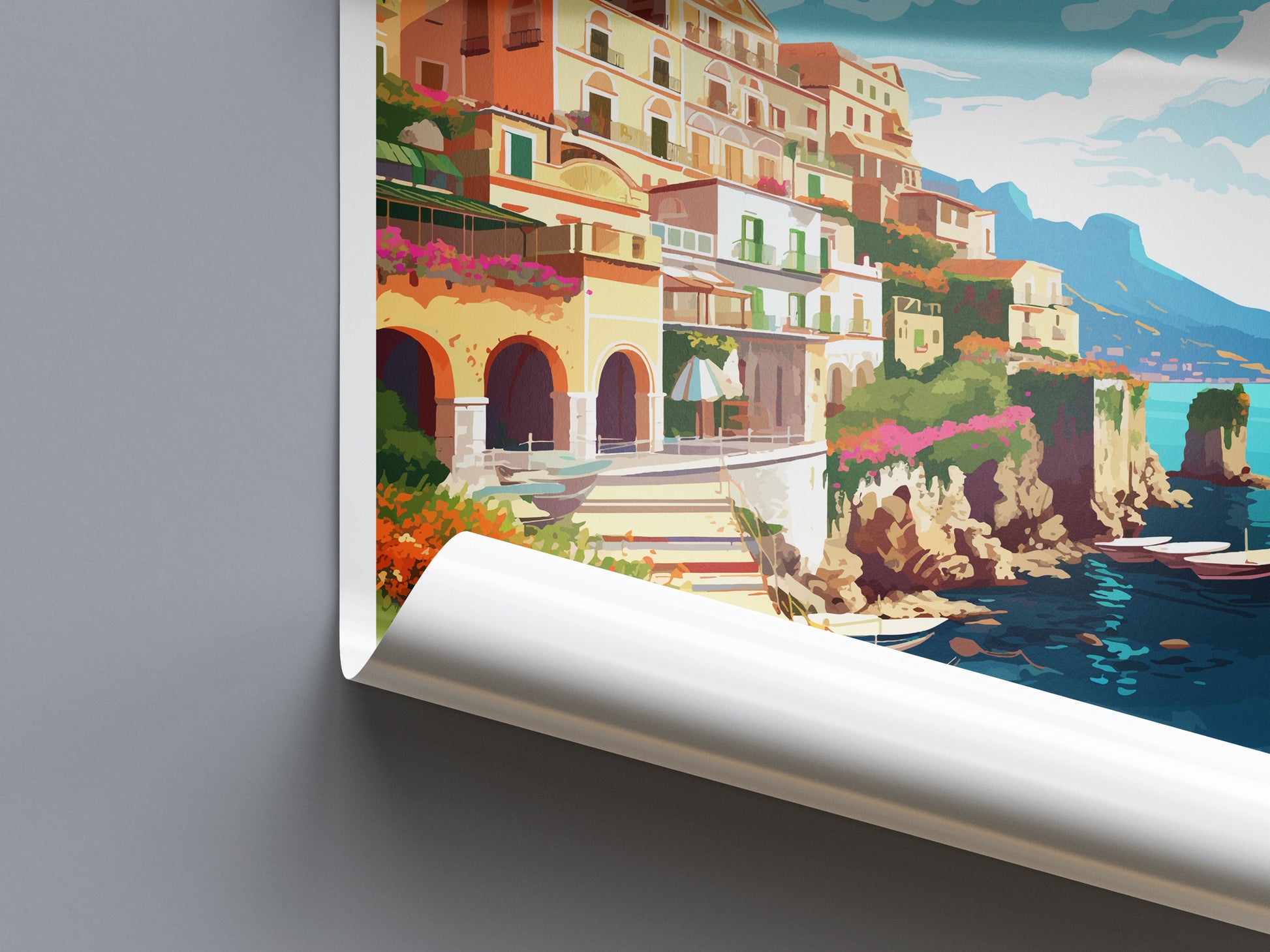Amalfi Travel Print Wall Art Amalfi Italy Wall Hanging Home Decoration Amalfi Gift Art Lovers Wall Art Print Amalfi Italy Art Amalfi Art