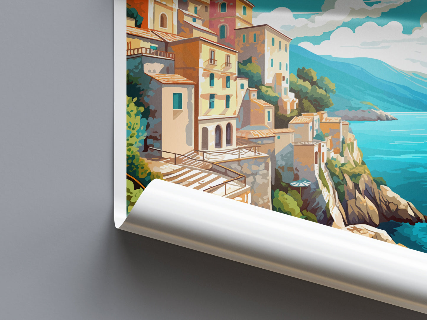 Amalfi Travel Print Wall Art Amalfi Italy Wall Hanging Home Decoration Amalfi Gift Art Lovers Wall Art Print Amalfi Italy Art Amalfi Art