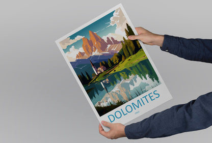 Dolomites Travel Print Dolomites Home Décor Dolomitic Alps Art Print Dolomite Mountains Room Print For Italian Mountains Gift Art Poster Art