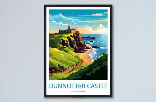 Dunnottar Castle Travel Print Wall Art Dunnottar Castle Wall Hanging Home Décor Dunnottar Castle Gift Art Lovers England Art Lover
