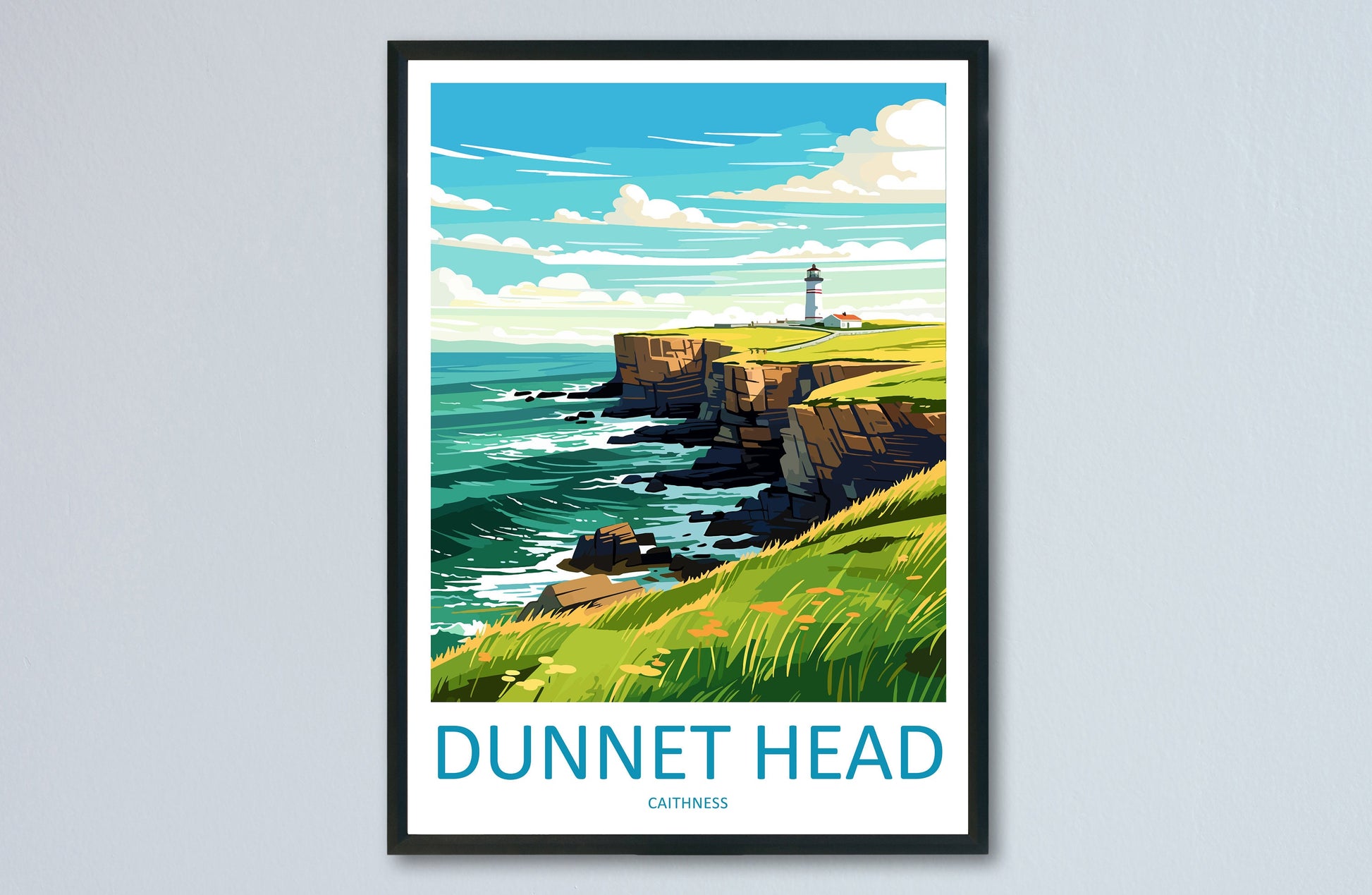 Dunnet Head Print Dunnet Head Home Decor Landscape Art Print Dunnet Head Wall Art for Scotland Enthusiast Gift Wall Hanging