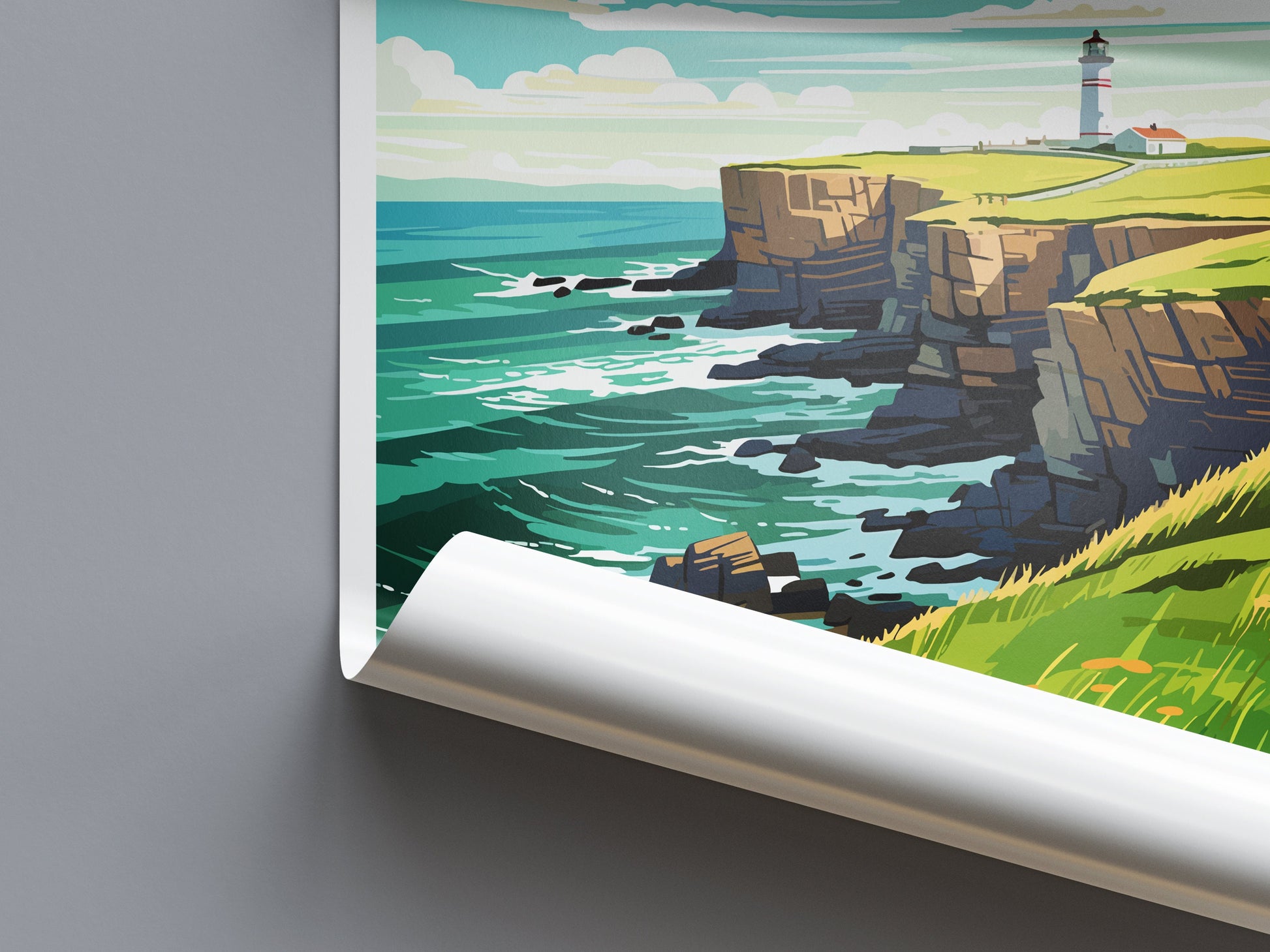 Dunnet Head Print Dunnet Head Home Decor Landscape Art Print Dunnet Head Wall Art for Scotland Enthusiast Gift Wall Hanging