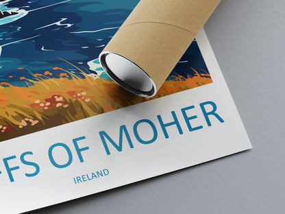 Cliffs of Moher Print Cliffs of Moher Home Décor Landscape Art Print Cliffs of Moher Wall Art for Ireland Enthusiast Gift Wall Hanging Art