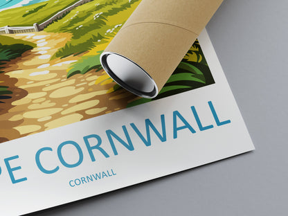 Cape Cornwall Travel Print Wall Art Cape Cornwall Wall Hanging Home Décor Cape Cornwall Gift Art Lovers Cornwall Art Lover Gift