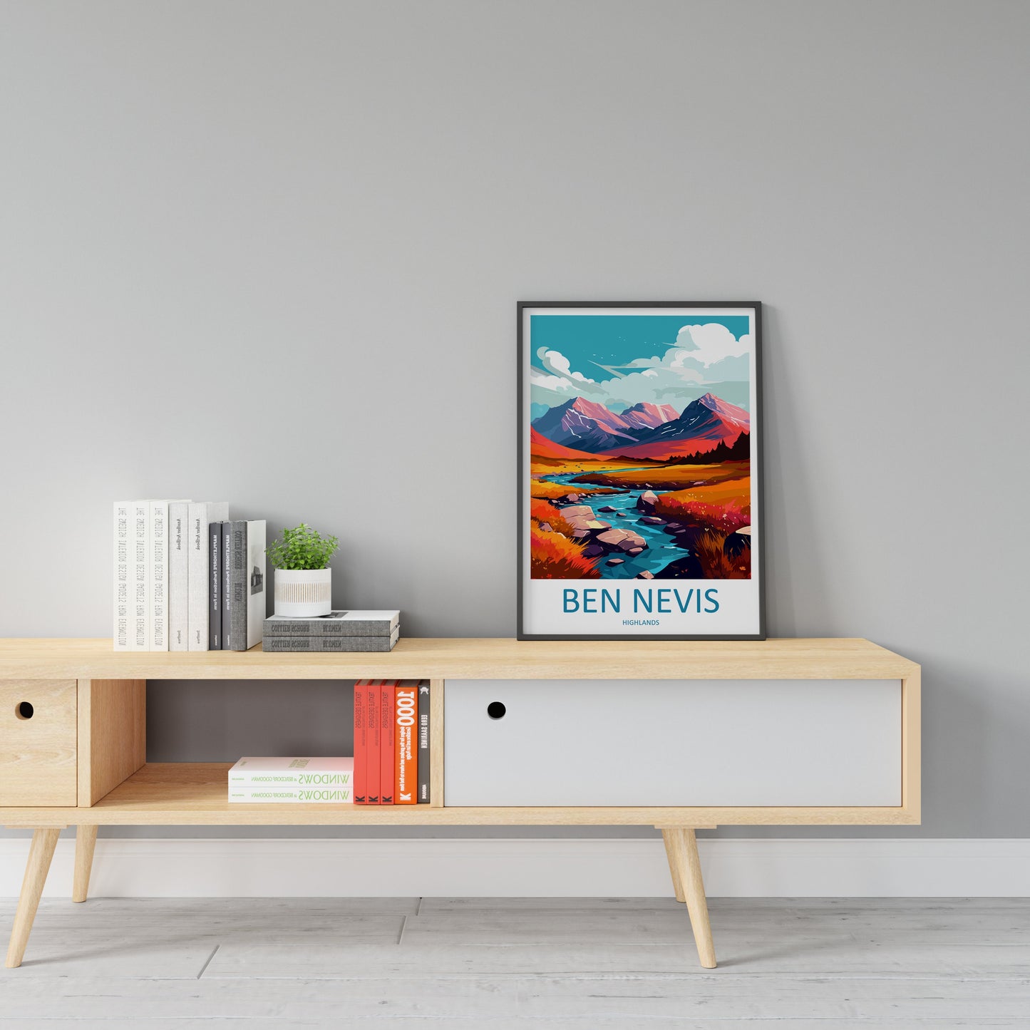 Ben Nevis Travel Print Wall Art Ben Nevis Wall Hanging Home Décor Ben Nevis Gift Art Lovers Scotland Art Lover Gift Ben Nevis Travel Artwork