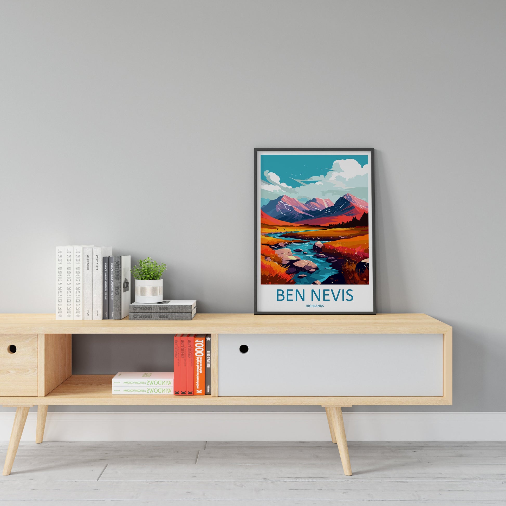 Ben Nevis Travel Print Wall Art Ben Nevis Wall Hanging Home Décor Ben Nevis Gift Art Lovers Scotland Art Lover Gift Ben Nevis Travel Artwork