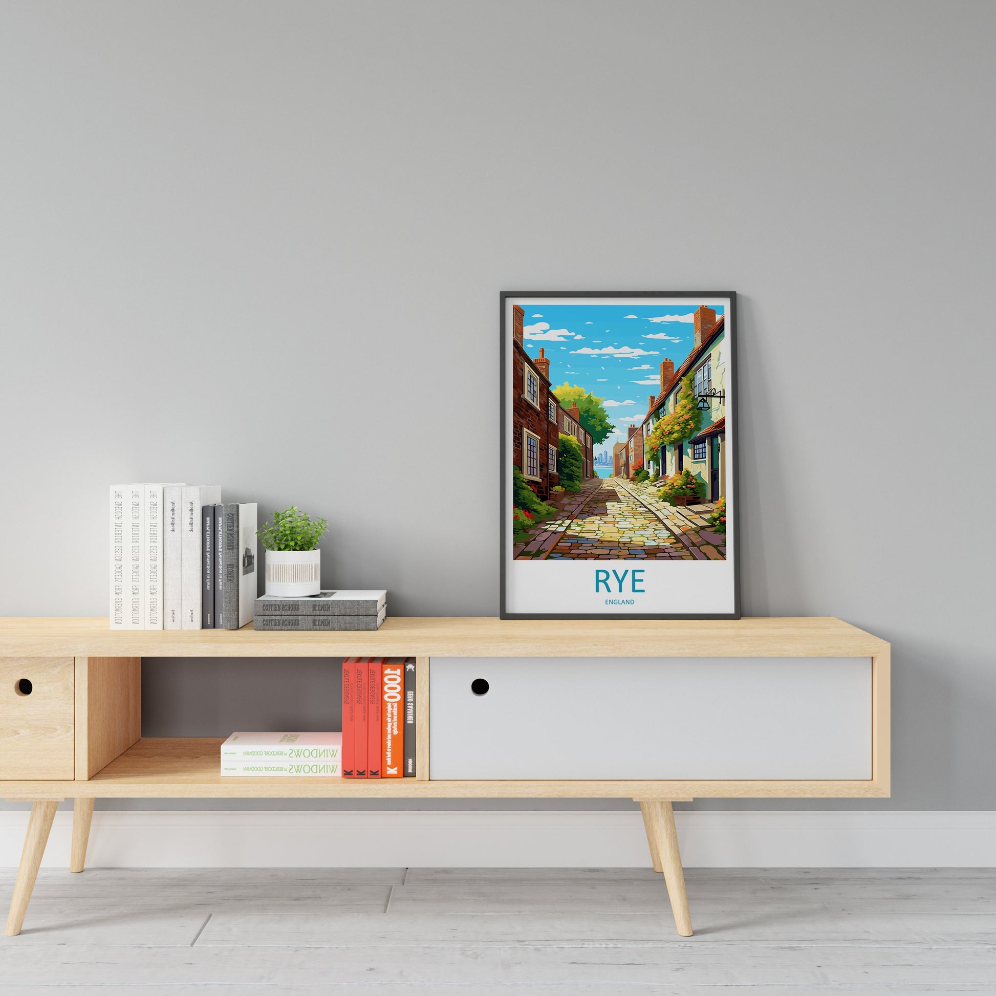 Rye Travel Print Wall Art Rye Wall Hanging Home Décor Rye Gift Art Lovers England Art Lover Gift Rye Wall Art Poster