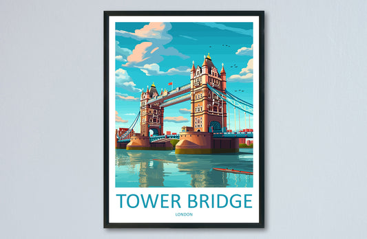 Tower Bridge Travel Print Wall Art Tower Bridge Wall Hanging Home Décor Tower Bridge Gift Art Lovers England Art Lover Gift