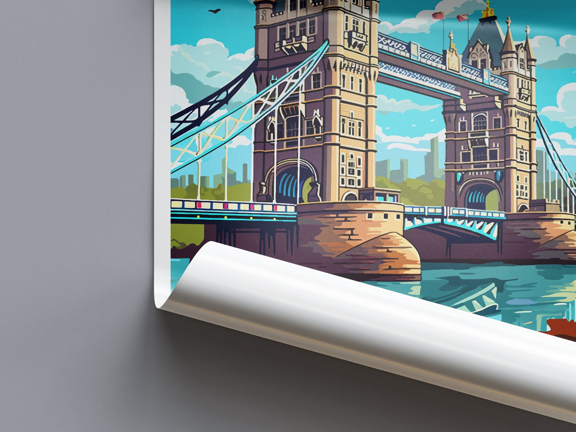 Tower Bridge Travel Print Wall Art Tower Bridge Wall Hanging Home Décor Tower Bridge Gift Art Lovers England Art Lover Gift