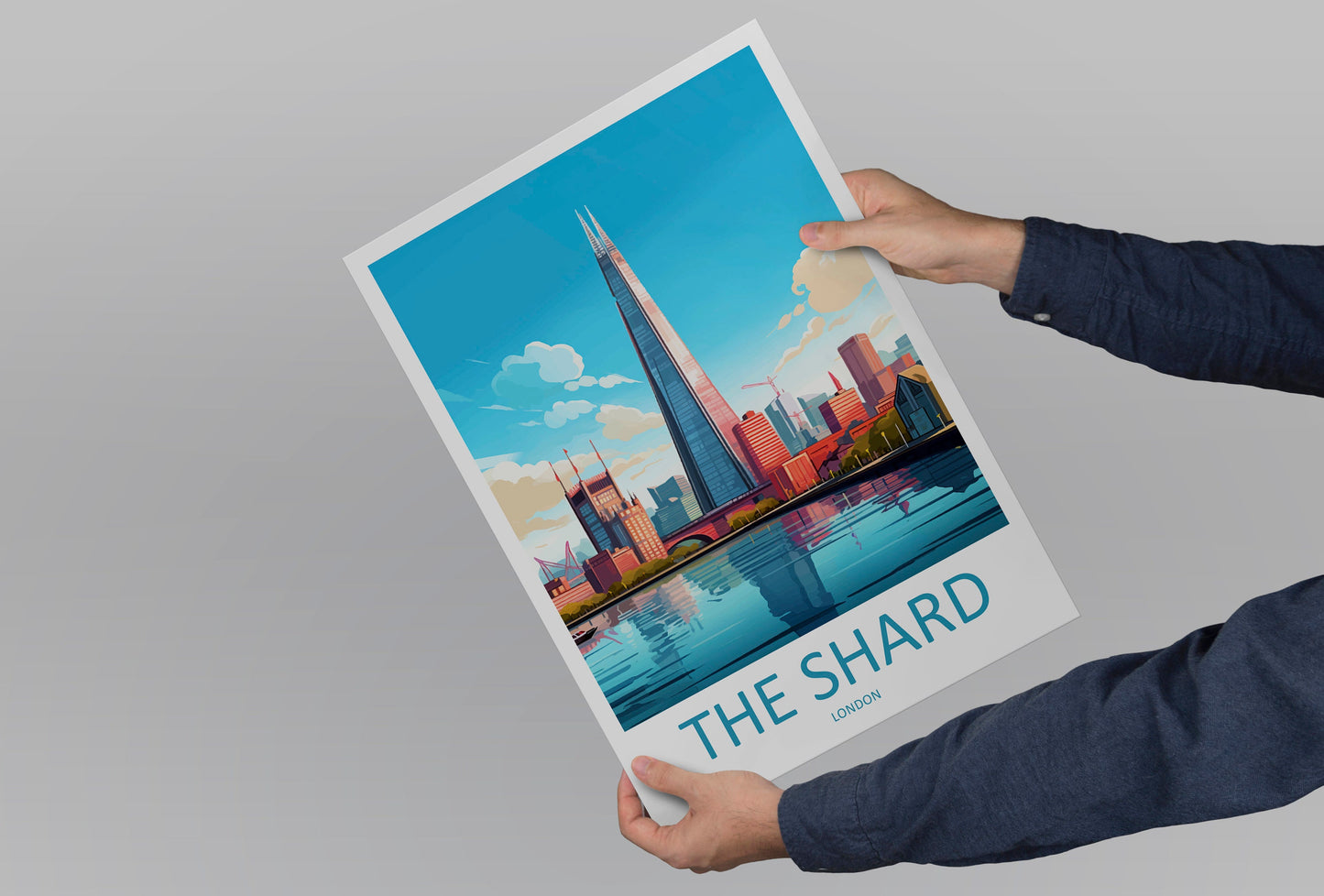 The Shard Travel Print Wall Art The Shard Wall Hanging Home Décor The Shard Gift Art Lovers London England Art Lover Gift