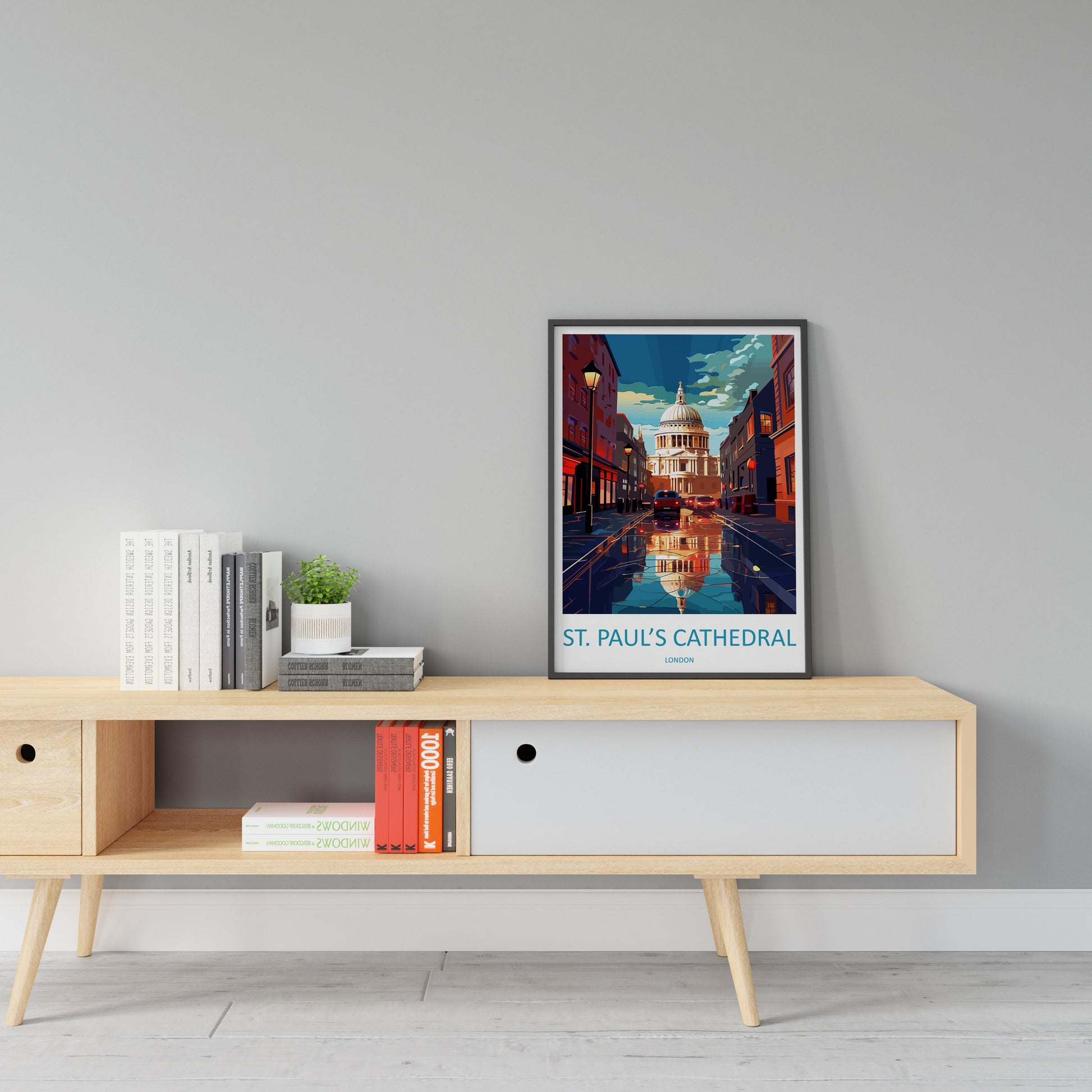 St. Paul's Cathedral Travel Print Wall Art St. Paul's Cathedral Wall Hanging Home Décor St. Paul's Cathedral Gift Art Lovers London England
