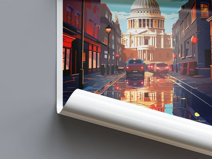 St. Paul's Cathedral Travel Print Wall Art St. Paul's Cathedral Wall Hanging Home Décor St. Paul's Cathedral Gift Art Lovers London England