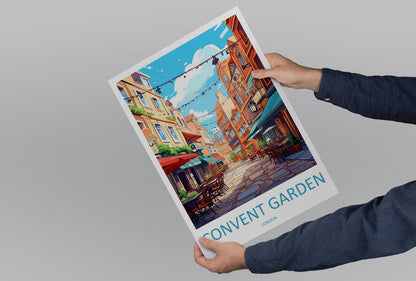 Covent Garden Travel Print Wall Art Covent Garden Wall Hanging Home Décor Covent Garden Gift Art Lovers London England Art Lover Gift