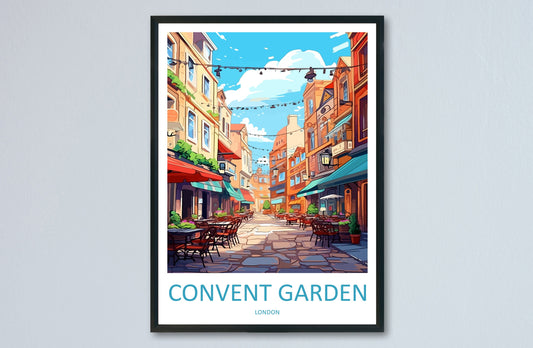 Covent Garden Travel Print Wall Art Covent Garden Wall Hanging Home Décor Covent Garden Gift Art Lovers London England Art Lover Gift