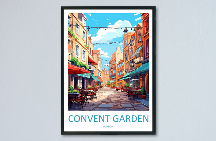 Covent Garden Travel Print Wall Art Covent Garden Wall Hanging Home Décor Covent Garden Gift Art Lovers London England Art Lover Gift