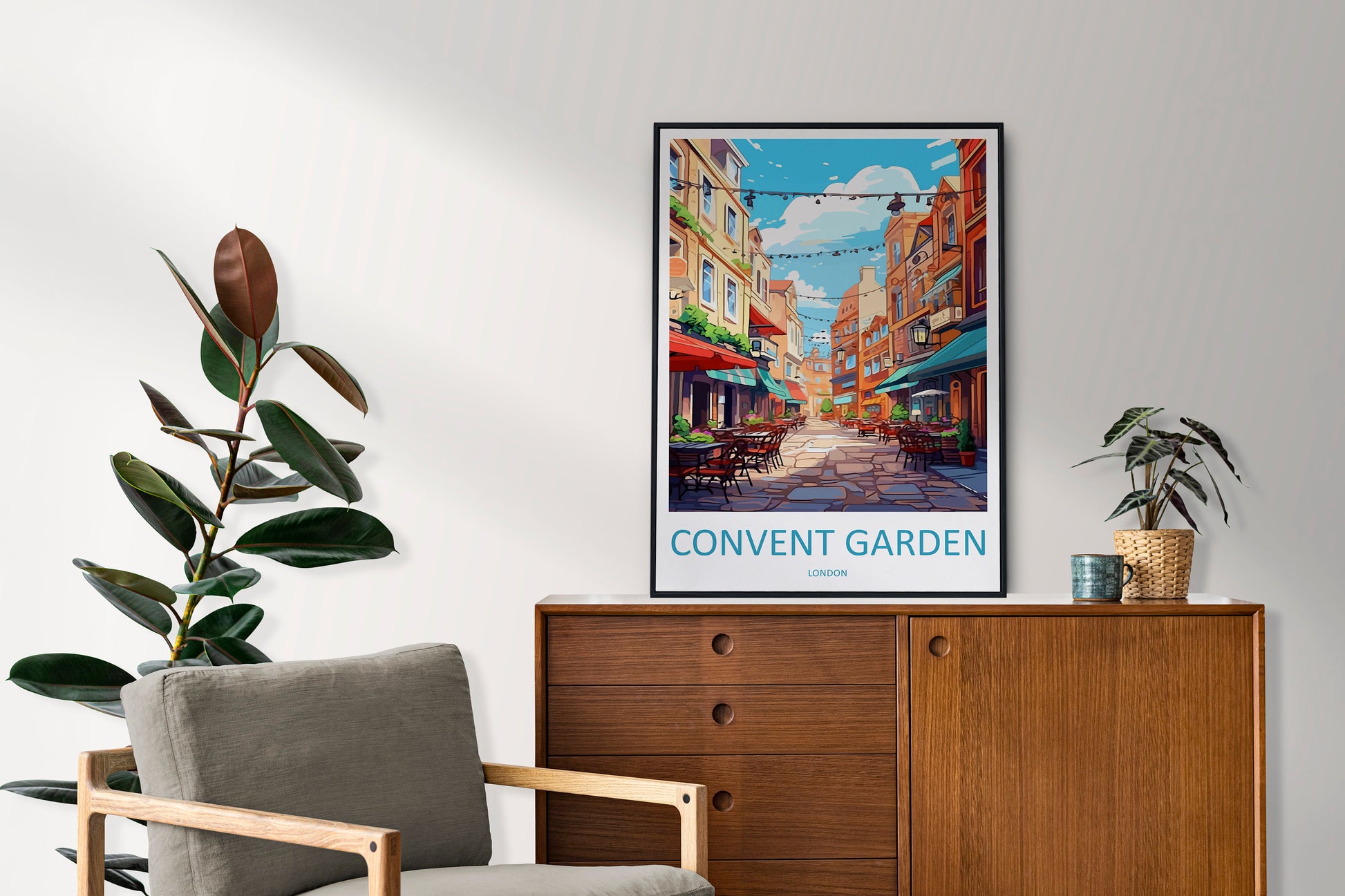 Covent Garden Travel Print Wall Art Covent Garden Wall Hanging Home Décor Covent Garden Gift Art Lovers London England Art Lover Gift