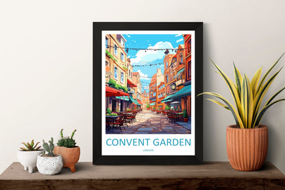 Covent Garden Travel Print Wall Art Covent Garden Wall Hanging Home Décor Covent Garden Gift Art Lovers London England Art Lover Gift