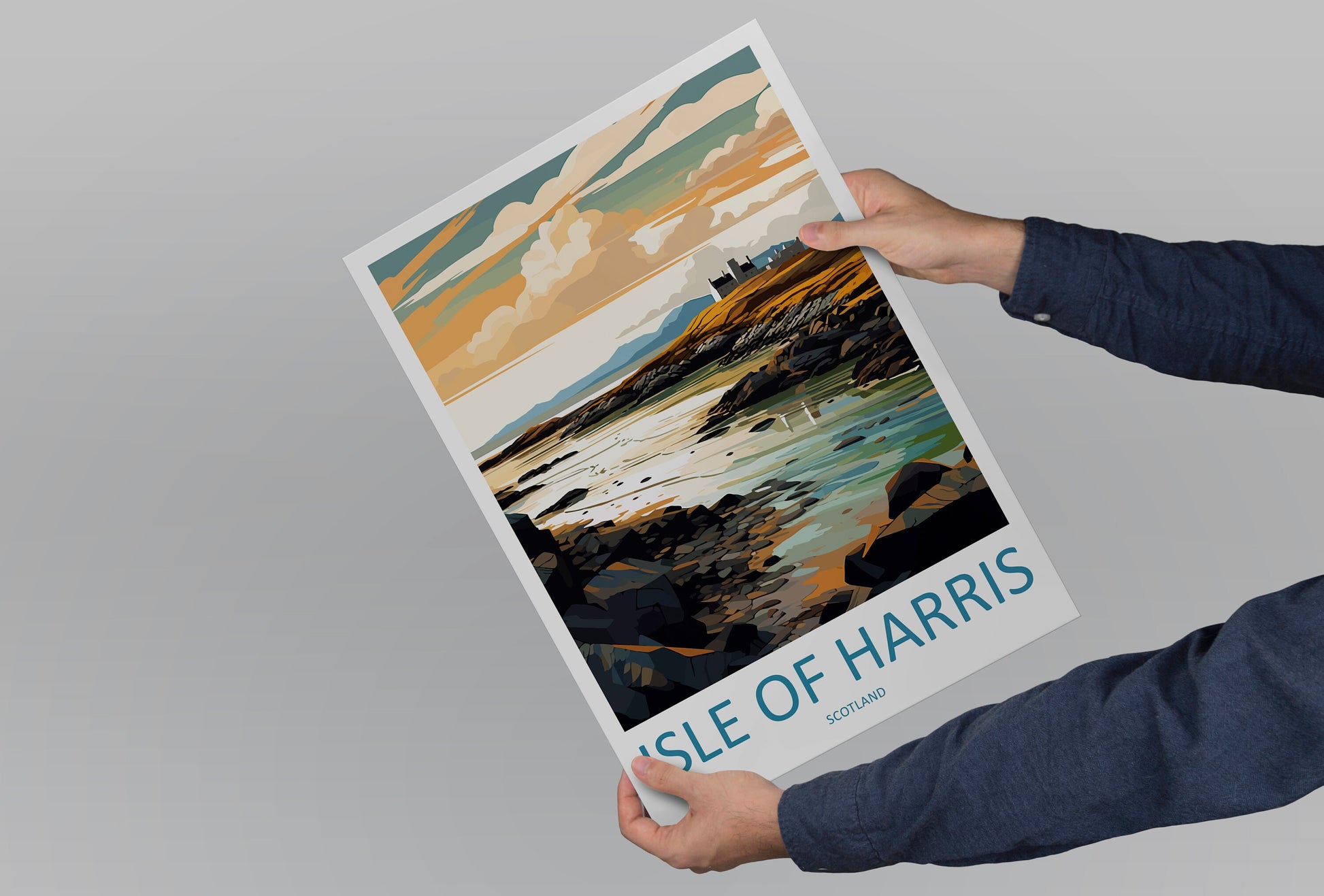 Isle Of Harris Travel Print Wall Art Isle Of Harris Wall Hanging Home Décor Isle Of Harris Gift Art Lovers Scotland Art Lover Gift Isle Art