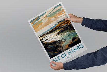 Isle Of Harris Travel Print Wall Art Isle Of Harris Wall Hanging Home Décor Isle Of Harris Gift Art Lovers Scotland Art Lover Gift Isle Art