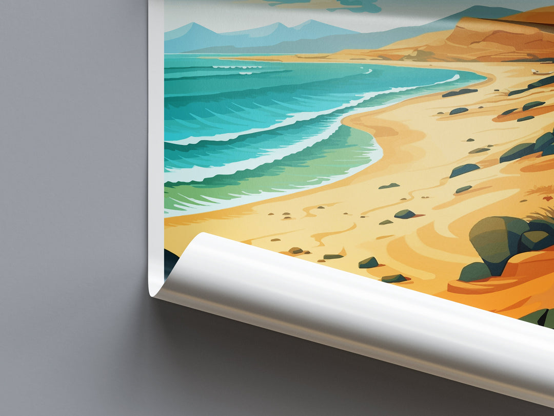 Fuerteventura Travel Print Wall Art Fuerteventura Wall Hanging Home Décor Fuerteventura Gift Art Lovers Spain Art Lover Gift Fuerteventura