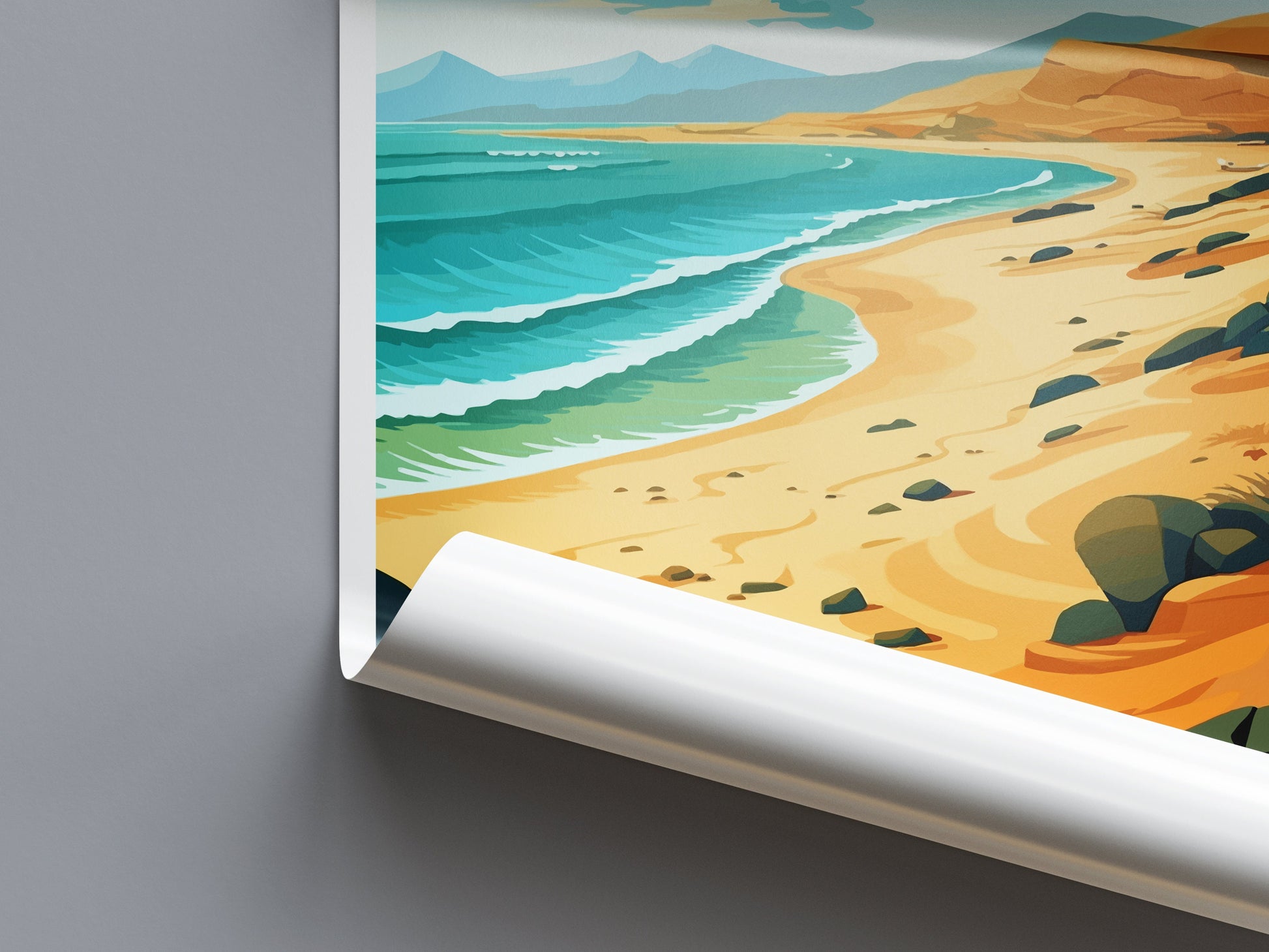 Fuerteventura Travel Print Wall Art Fuerteventura Wall Hanging Home Décor Fuerteventura Gift Art Lovers Spain Art Lover Gift Fuerteventura