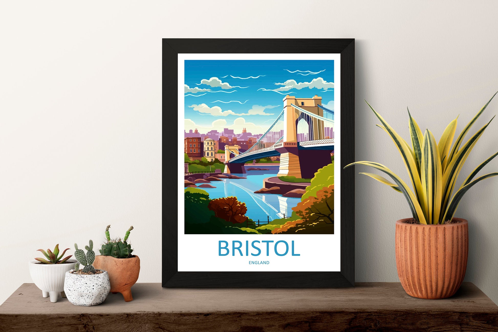 Bristol Travel Print Wall Art Bristol Wall Hanging Home Décor Bristol Gift Art Lovers England Art Lover Gift Bristol Bridge City Art Print
