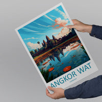 Angkor Wat Travel Print Wall Art Angkor Wat Wall Hanging Home Décor Angkor Wat Gift Art Lovers Cambodia Art Lover Gift