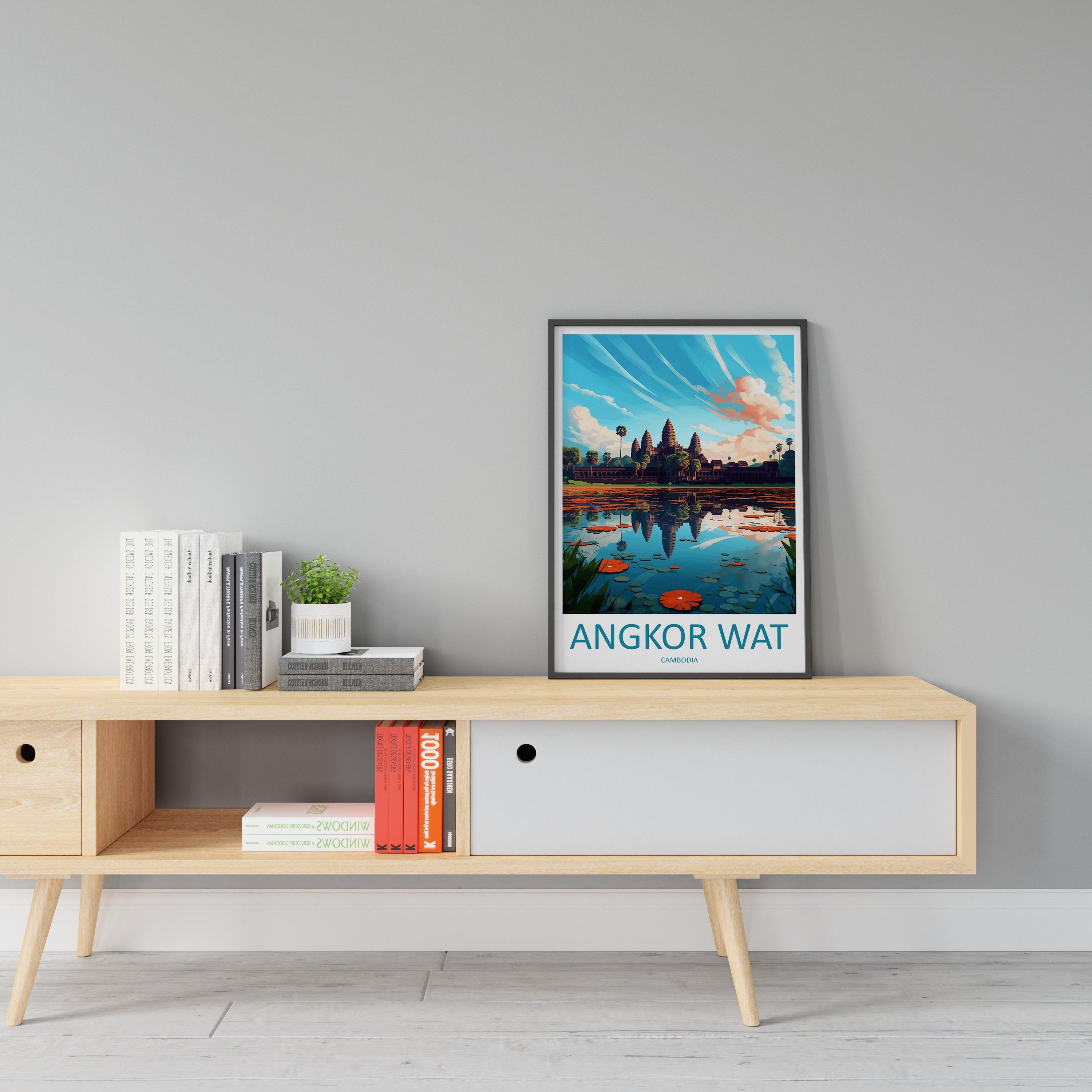 Angkor Wat Travel Print Wall Art Angkor Wat Wall Hanging Home Décor Angkor Wat Gift Art Lovers Cambodia Art Lover Gift
