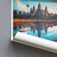 Angkor Wat Travel Print Wall Art Angkor Wat Wall Hanging Home Décor Angkor Wat Gift Art Lovers Cambodia Art Lover Gift