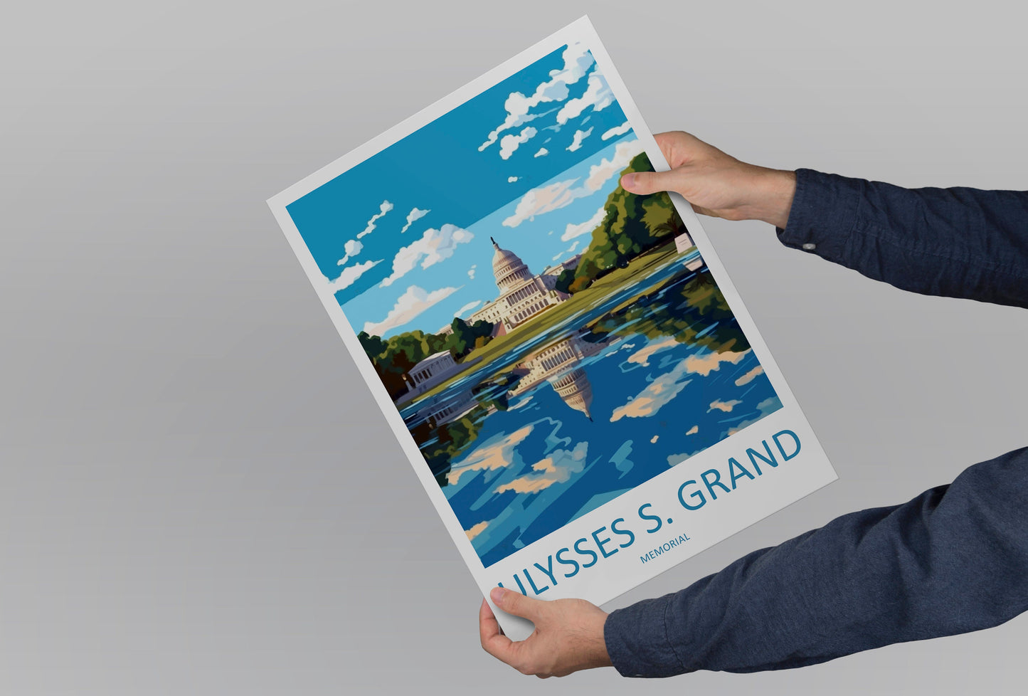 Ulysses S. Grant Memorial Travel Print Wall Art Ulysses S. Grant Memorial Wall Hanging Home Décor Ulysses S. Grant Memorial Gift Art