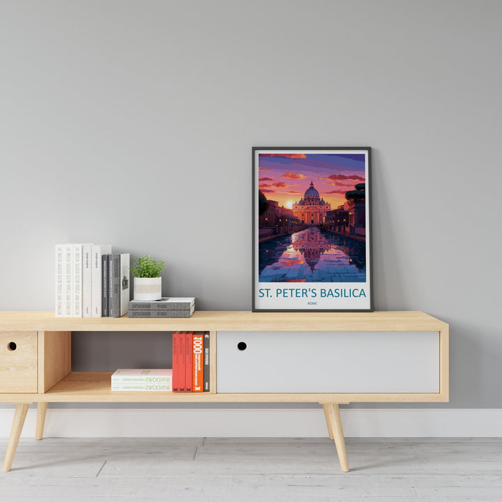 St. Peter's Basilica Travel Print Wall Art St. Peter's Basilica Wall Hanging Home Décor St. Peter's Basilica Gift Art Lovers Italy Art Lover