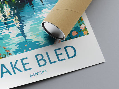 Lake Bled Travel Print Lake Bled Home Décor Slovenia Art Print Lake Bled Wall Print For Lake Bled Gift Wall Hanging Lake Bled Artwork