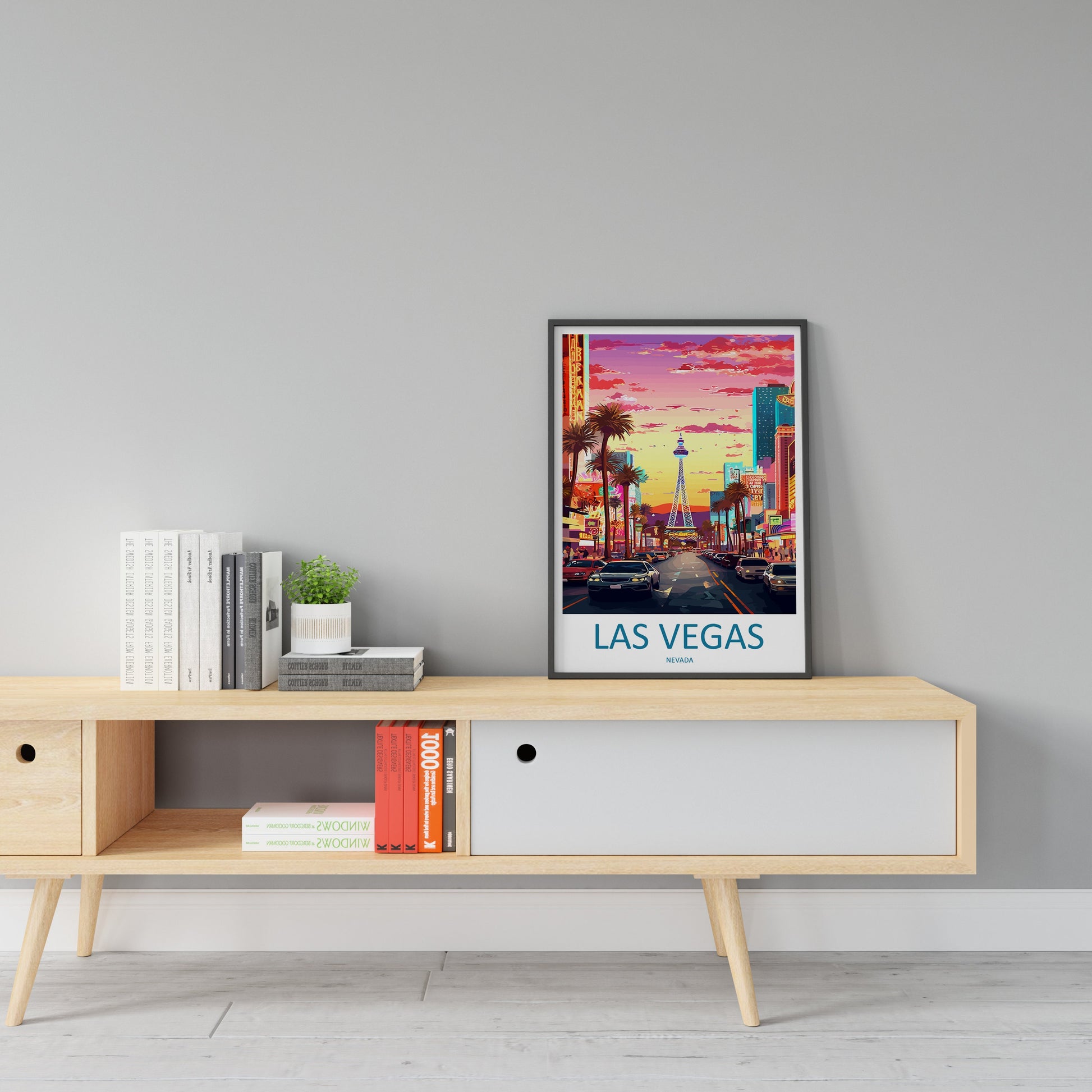 Las Vegas Travel Print Wall Art Las Vegas Wall Hanging Home Décor Las Vegas Gift Art Lovers Nevada Art Lover Gift Las Vegas Wall Décor