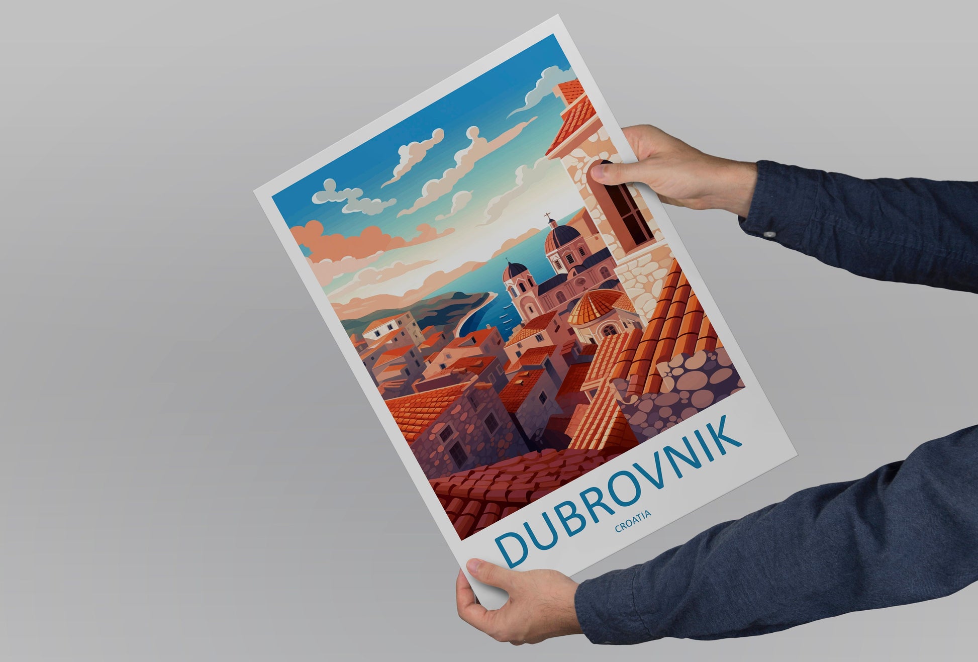 Dubrovnik Print Dubrovnik Home Decor Landscape Art Print Dubrovnik Wall Art for Croatia Enthusiast Gift Wall Hanging Dubrovnik Croatia Print