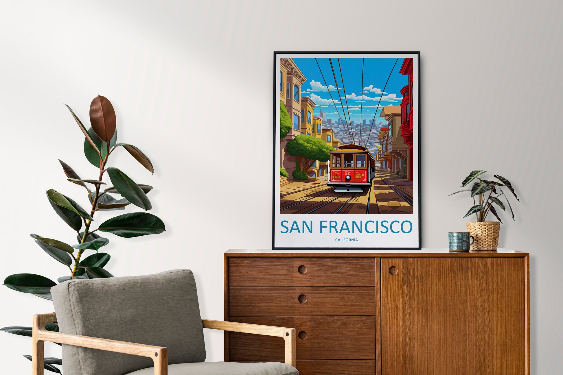 San Francisco Travel Print Wall Art San Francisco Wall Hanging Home Décor San Francisco Gift Art Lovers California Art Lover Gift