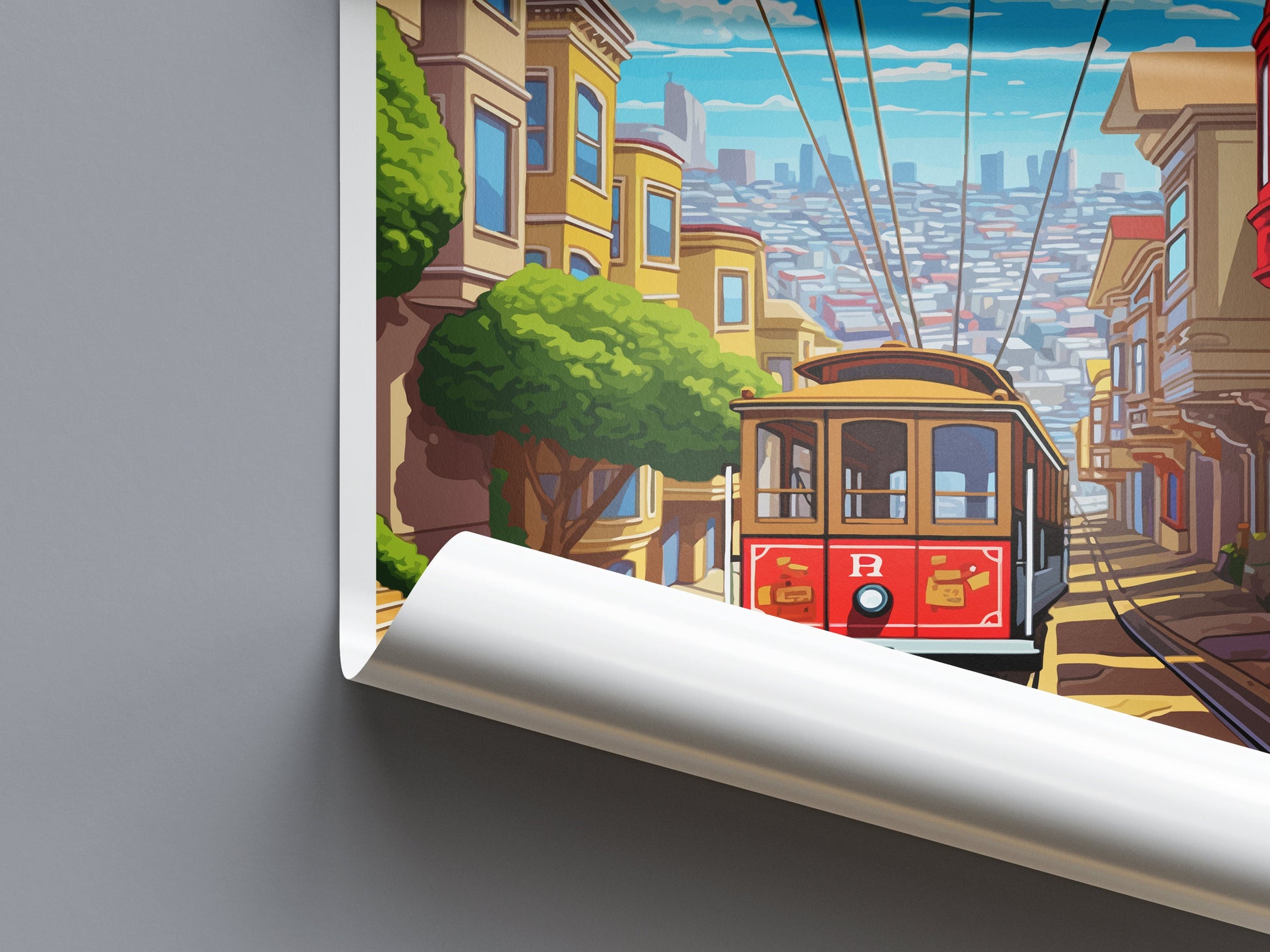 San Francisco Travel Print Wall Art San Francisco Wall Hanging Home Décor San Francisco Gift Art Lovers California Art Lover Gift