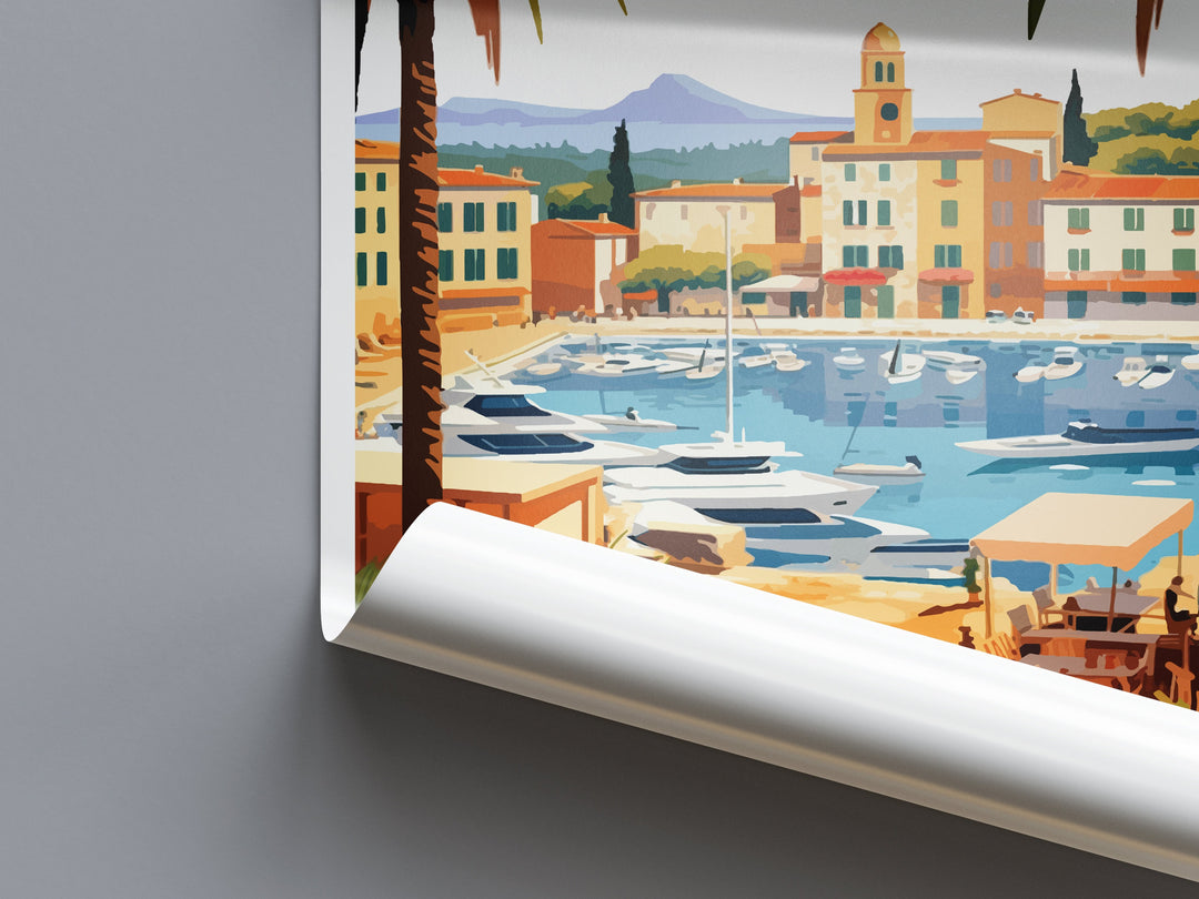 Saint-Tropez Print Saint-Tropez Home Decor Cityscape Art Print Saint-Tropez Wall Art Travel Enthusiast Gift Wall Hanging Saint-Tropez France