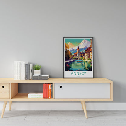 Annecy Travel Print Wall Art Annecy Wall Hanging Home Decoration Annecy Gift Art Lovers Wall Art Print Art Annecy Wall Hanging Poster Annecy
