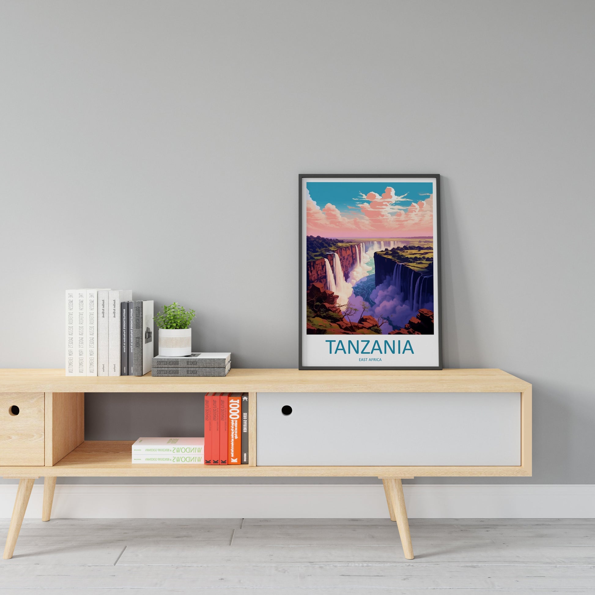 Tanzania Travel Print Wall Art Tanzania Wall Hanging Home Décor Tanzania Gift Art Lovers Tanzania Art Print Tanzania Wall Décor Art