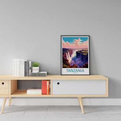 Tanzania Travel Print Wall Art Tanzania Wall Hanging Home Décor Tanzania Gift Art Lovers Tanzania Art Print Tanzania Wall Décor Art