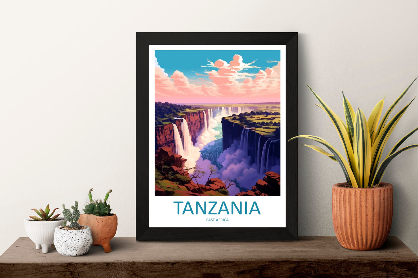 Tanzania Travel Print Wall Art Tanzania Wall Hanging Home Décor Tanzania Gift Art Lovers Tanzania Art Print Tanzania Wall Décor Art
