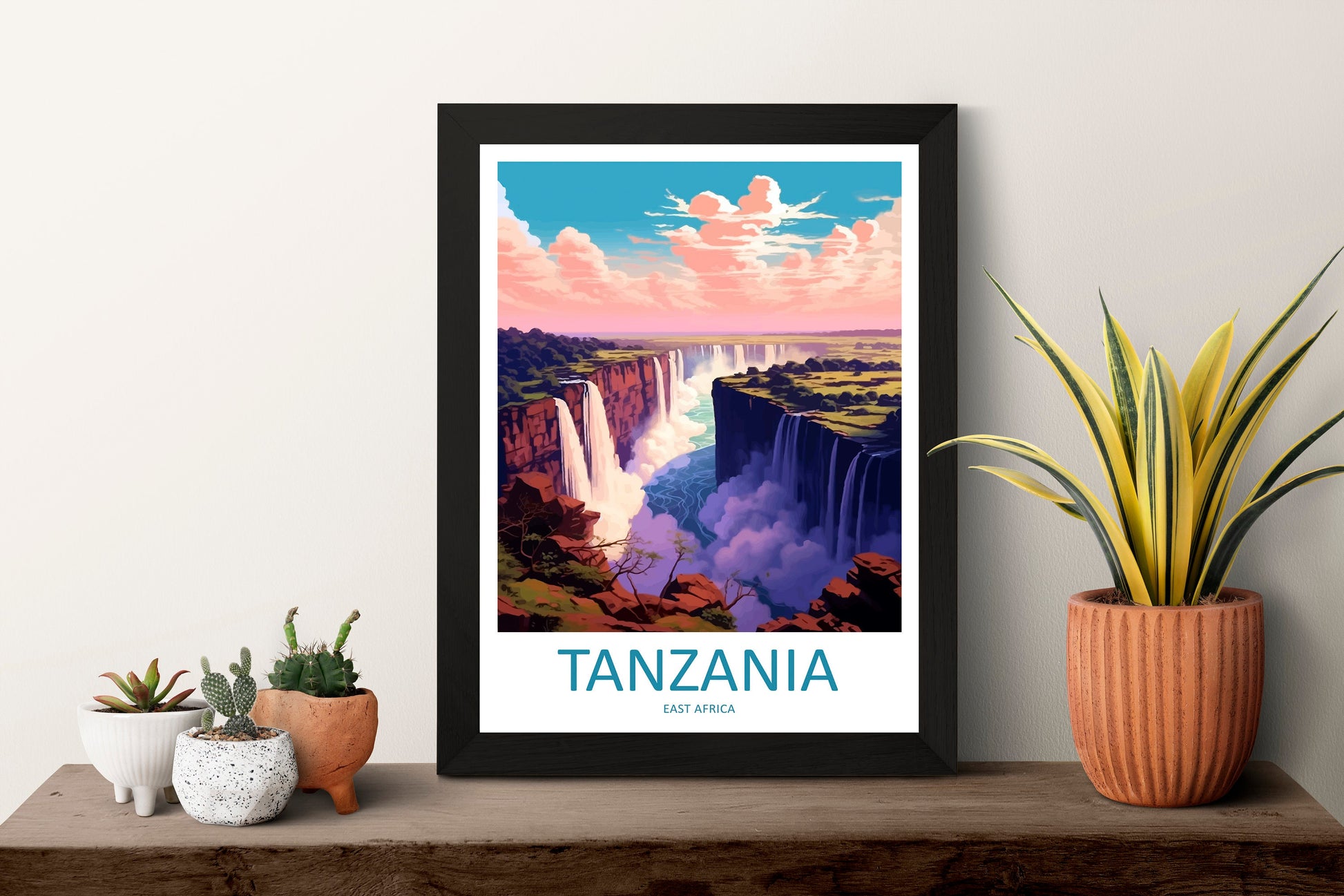 Tanzania Travel Print Wall Art Tanzania Wall Hanging Home Décor Tanzania Gift Art Lovers Tanzania Art Print Tanzania Wall Décor Art