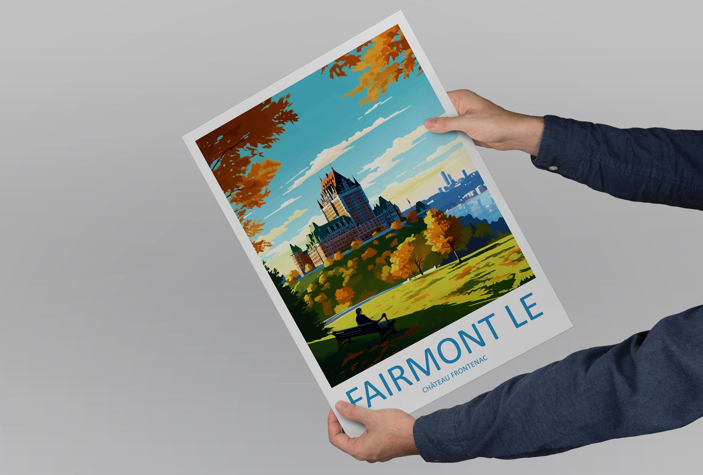 Fairmont Le Château Frontenac Travel Print Wall Art Fairmont Le Château Frontenac Wall Hanging Home Décor Fairmont Le Château Frontenac Gift