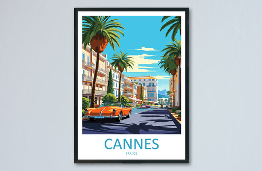 Cannes Travel Print Wall Art Cannes Wall Hanging Home Décor Cannes Gift Art Lovers France Art Lover Gift Cannes Print France Artwork
